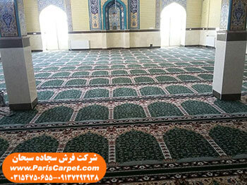 نمونه فرش سبز مسجدی