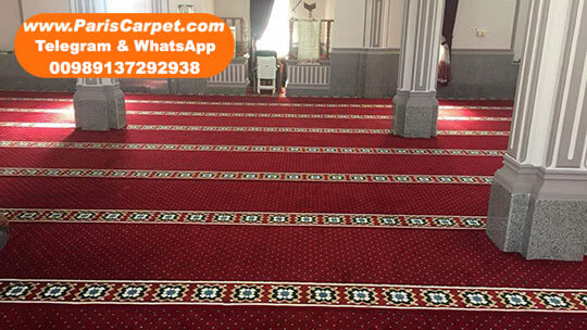 Installation of border carpet for masjid