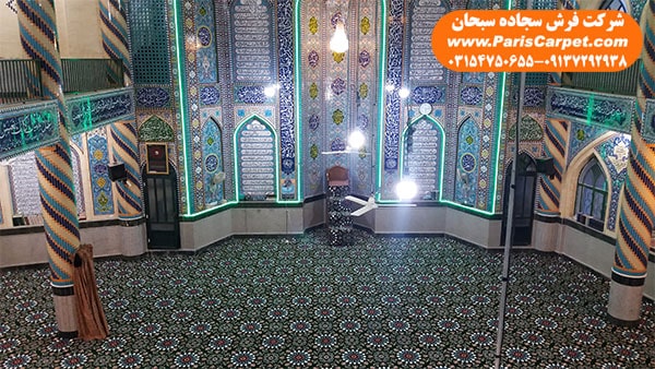 بافت فرش سجاده ای یکی از نمادهای اسلامی
