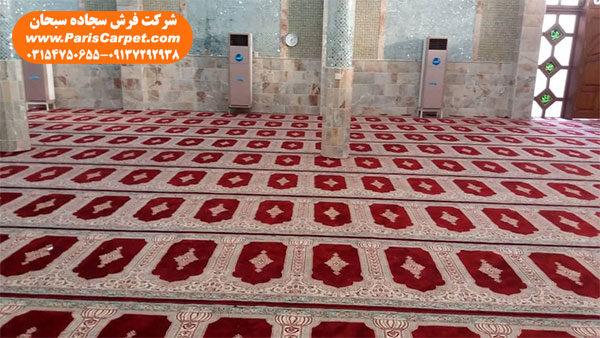 رنگ فرش سجاده ای مسجد و نمازخانه قرمز