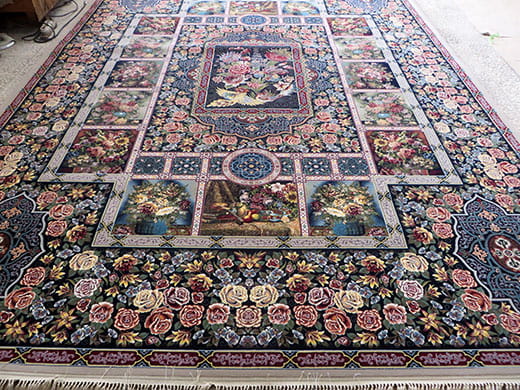 زرد شدن قالی