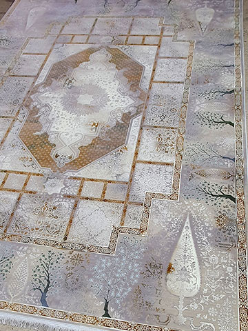 طرح فرش ماشینی درختی