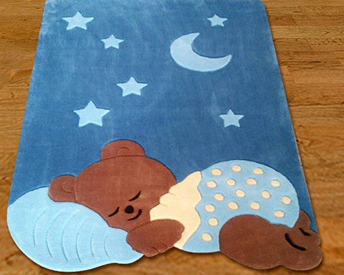 طرح و رنگ فرش اتاق کودک